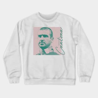 Cantona / Aesthetic 90s Soccer Fan Art Crewneck Sweatshirt